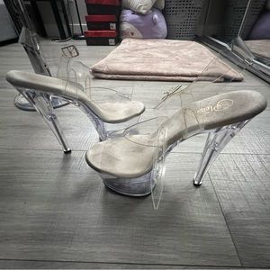 Clear Pleaser Heels